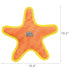 DuraForce Star Tiger Woven Floating and Squeaking Dog Toy - Orange/Yellow