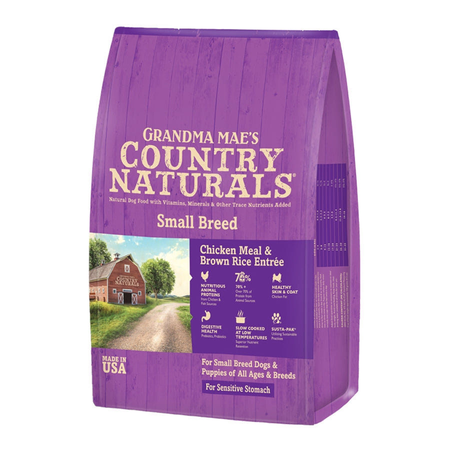 Grandma Mae's Country Naturals Small-Breed Sensitive Stomach Chicken Recipe Dry Dog Food