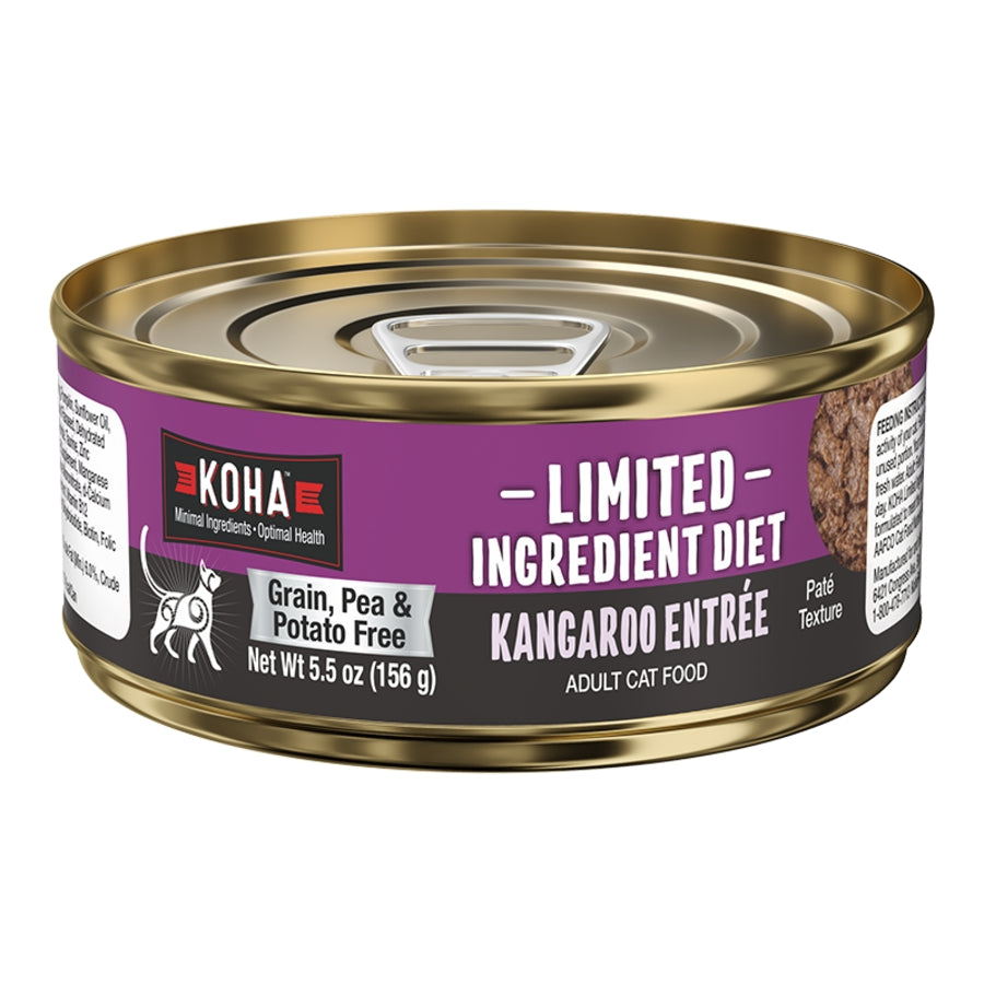 Koha Grain-Free Limited Ingredient Diet Kangaroo Pate Canned Cat Food - 5.5 Oz - Case of 24