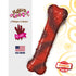 Nylabone Textured-Bone Durable Power-Chew Flavor Frenzy Beef Jerky Flavor Nylon Chew Dog Toy - Medium/Wolf