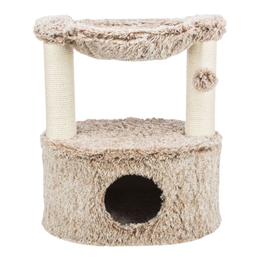 Trixie Pet Products Gerado 2-Level Cat Scratching Tree and Hammock Lounger