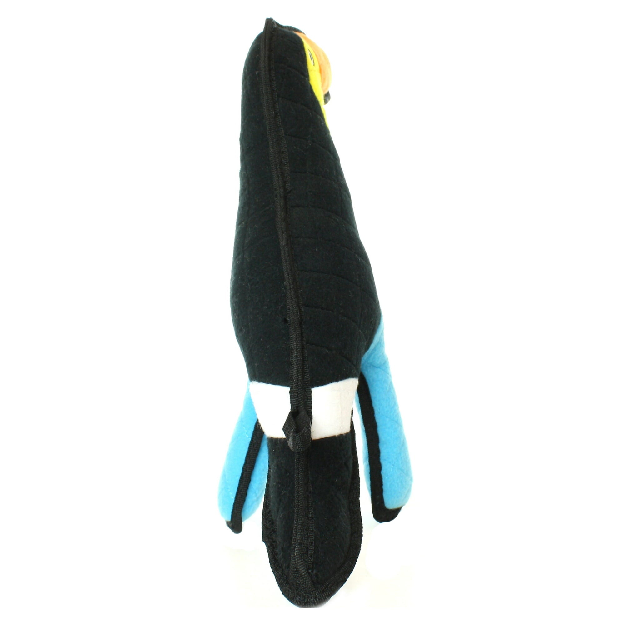 Tuffy Zoo Toucan Parrot Reinforced Durable Squeak and Floating Plush Dog Toy
