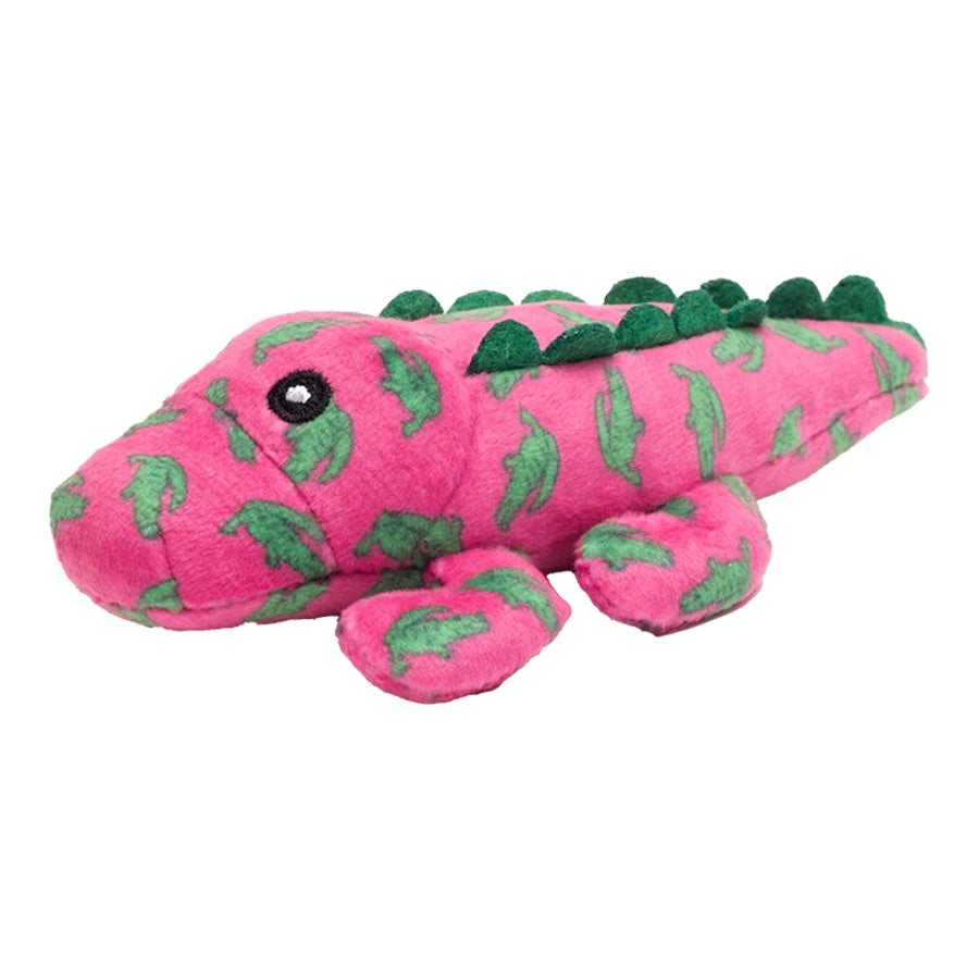 The Worthy Cat Al The Gator Squeak Nylon and Plush Cat Toy