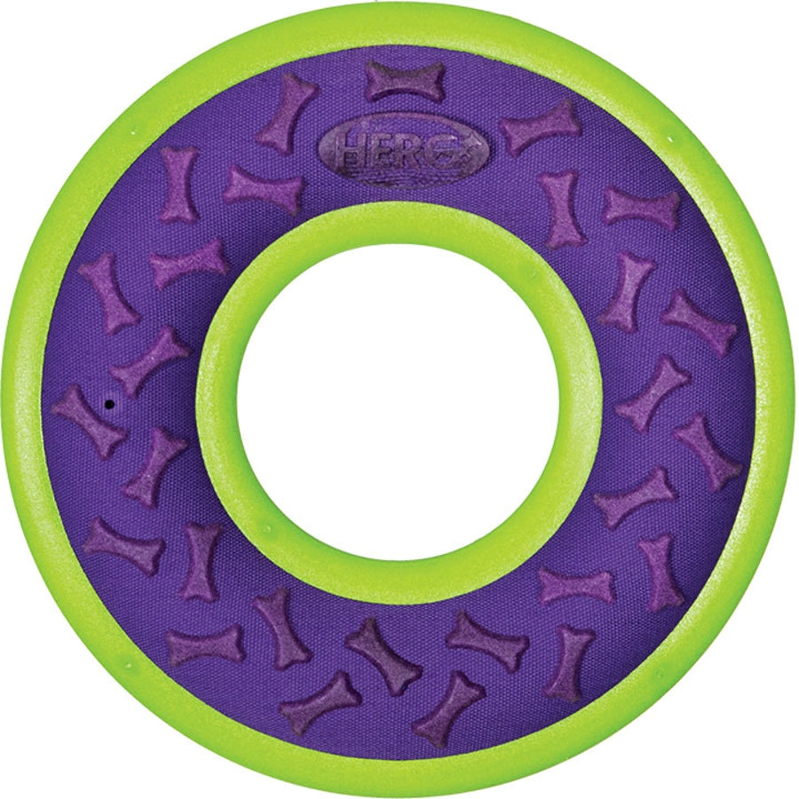 Hero Outer Armor Ring Fetch and Squeak Floating Dog Toy - Large