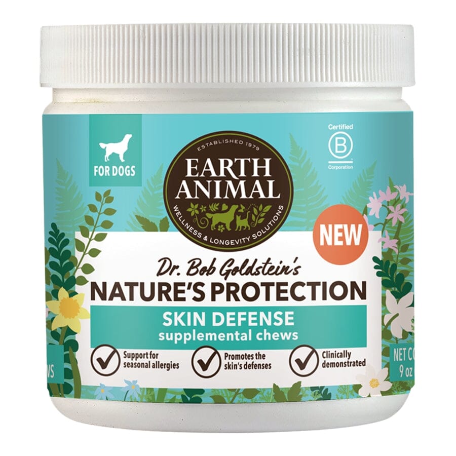 Earth Animal  Natures Defense Skin Protection Supplemental Dog Chews - 90 Count