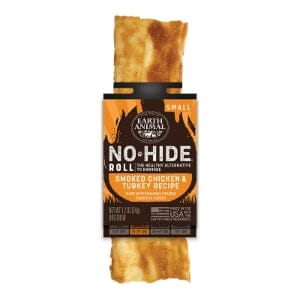 Earth Animal No Hide Rolls Smoked BBQ Chicken and Turkey Natural Dog Chews