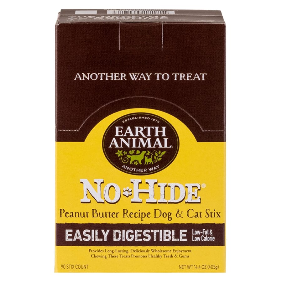 Earth Animal  No Hide Stix Peanut Butter Flavored Natural Dog Chews - 90 Count