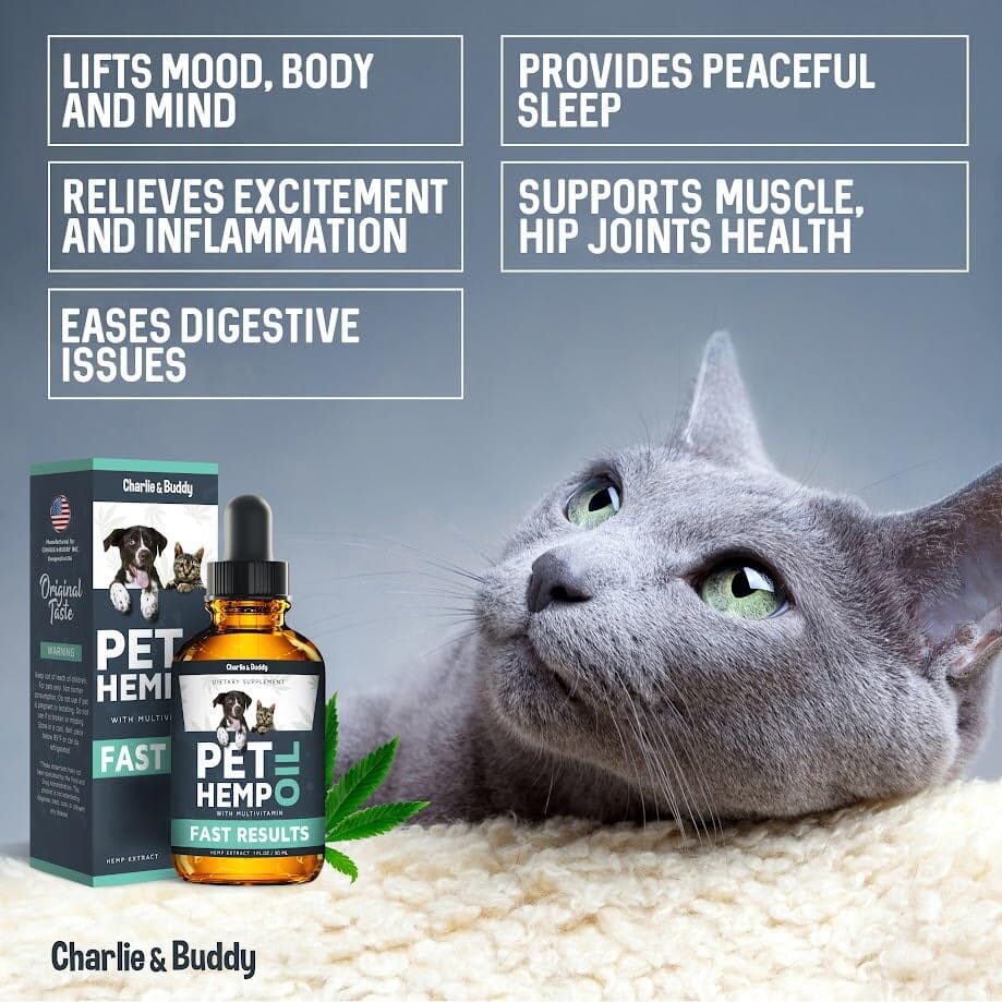 Earth Buddy Quick Calm Hemp Liquid Dog Supplements - 250MG  