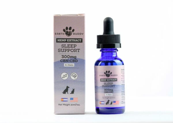 Earth Buddy Sleep Hemp Extract Dog Supplements 300MG - 30ML