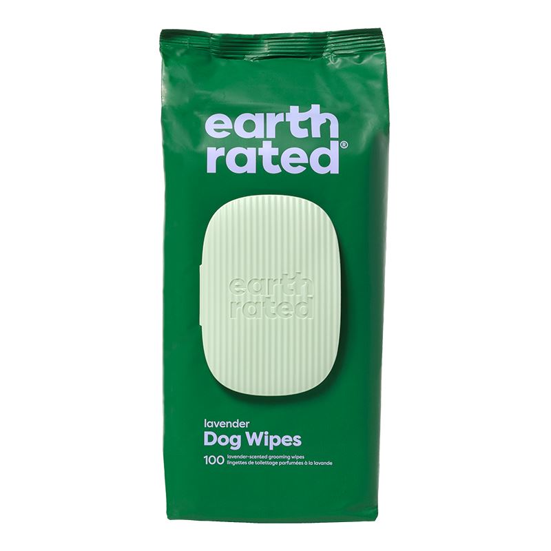 Earth Rated Dog Grooming Wipes Lavender - 100 Count  