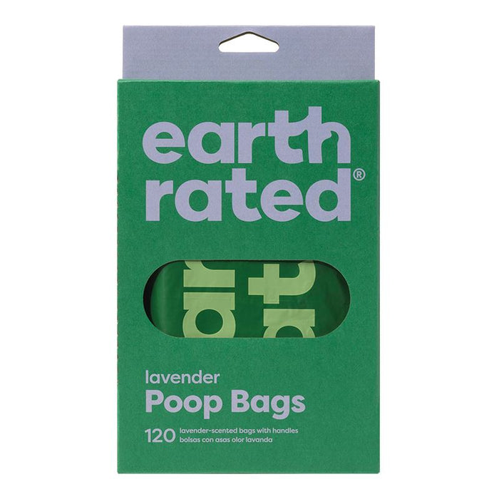 Earth Rated Dog Wastebags Lavender with Handle - 120 Count