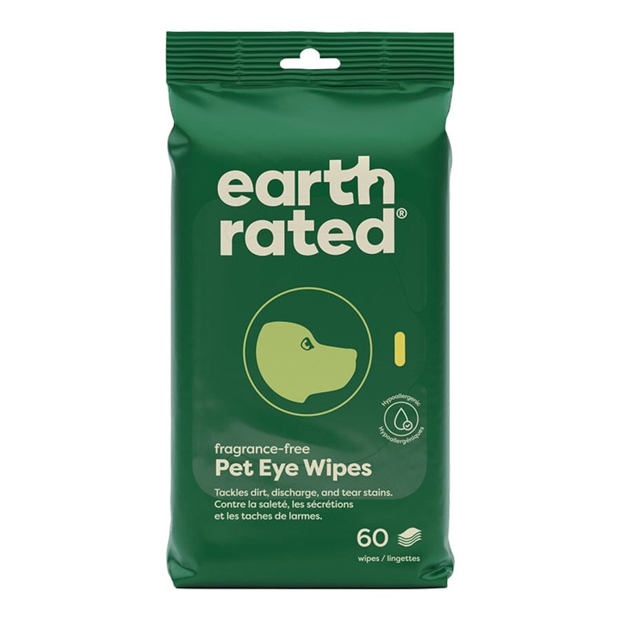 Earth Rated Unscented Eye Cleansing Dog Wipes - 60 Count