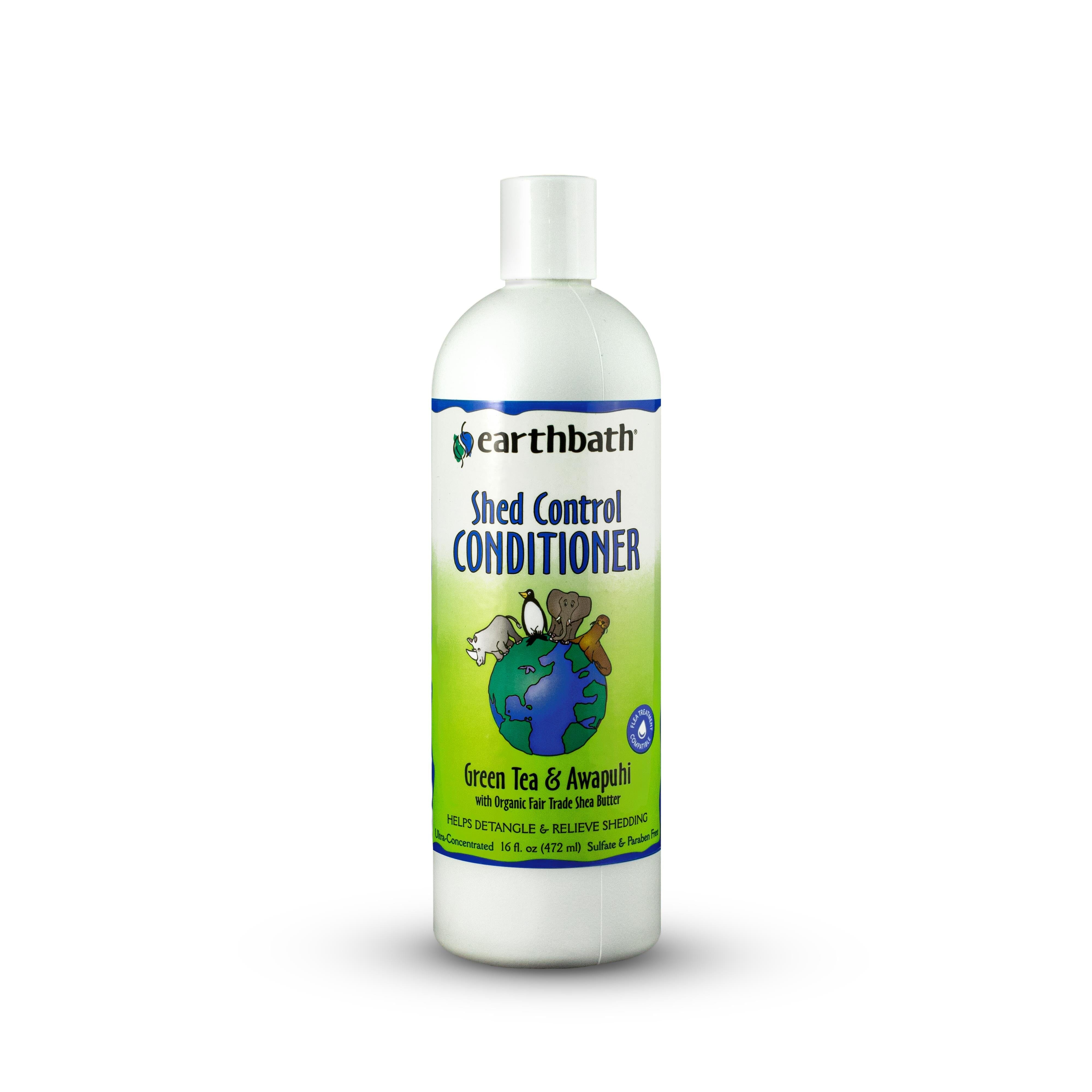 Earthbath Shed Control Green Tea Dog Conditioner - 16 Oz