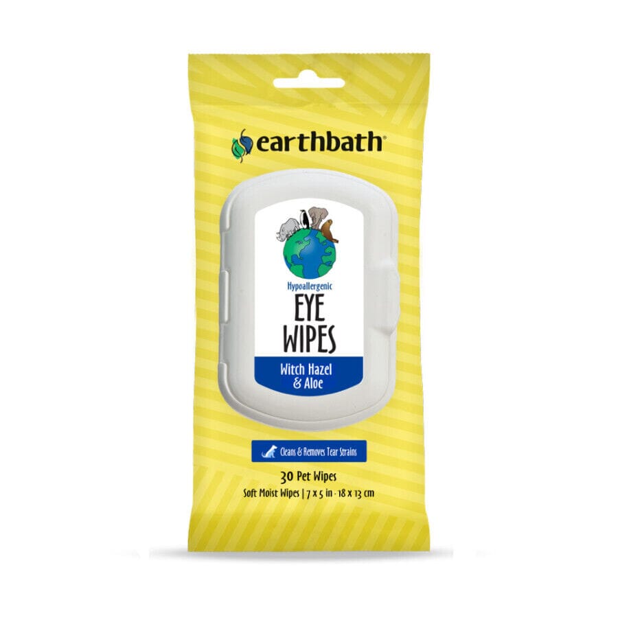 Earthbath Witch Hazel and Aloe Dog Eye Wipes - Travel Size - 30 Count Default Title