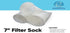 EShopps 300 Micron Filter Sock - White - 7" Inch - 25 Pack  