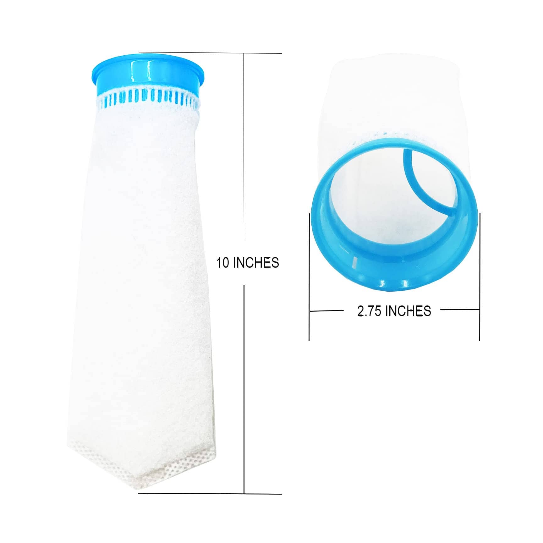 EShopps 300 Micron Nano Filter Sock - White - 2.75