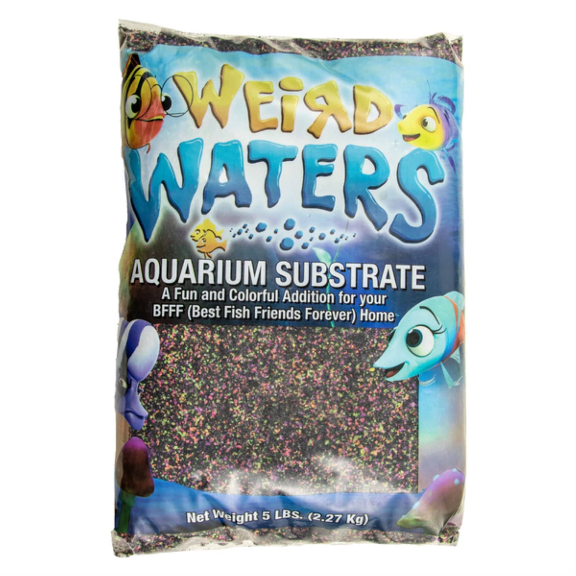 Estes Weird Waters Colorful Freshwater Aquarium Substrate Gravel - Black - 5 Lbs - Case of 6 Default Title