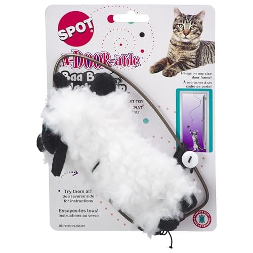 Ethical SPOT Baa Baa Black Sheep A-Door-Able Catnip Teaser Cat Toy Default Title