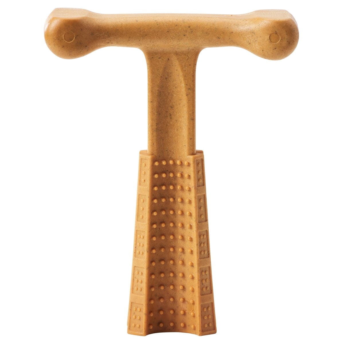Ethical SPOT Bam-Bones T-Bone Peanut Butter Flavored Bamboo and Nylon Dental Chew Dog Toy Large - 7 Inch