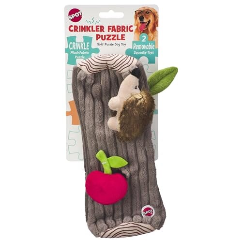 Ethical SPOT Crinkler Fabric Puzzle Squeak and Plush Dog Toy - 11 Inch Default Title