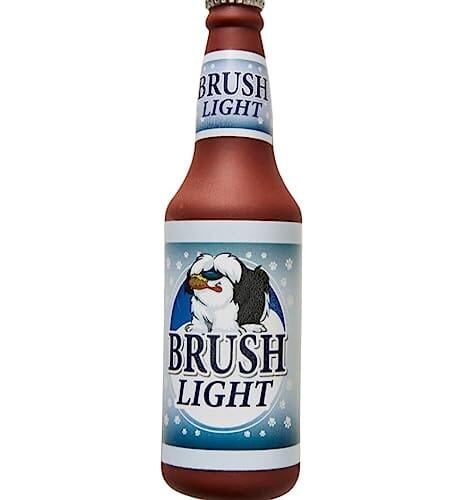 Ethical SPOT Fun Drink Brush Light Vinyl Squeak and Floating Dog Toy - 10 Inch Default Title