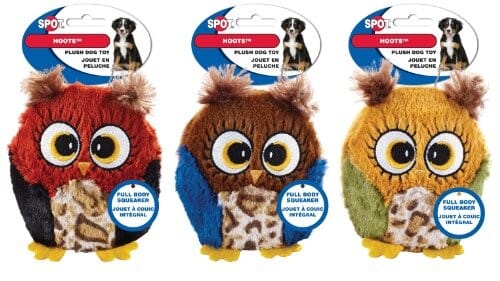 Ethical SPOT Hoots Owl Squeak and Plush Dog Toy - Assorted - 3 Inch Default Title
