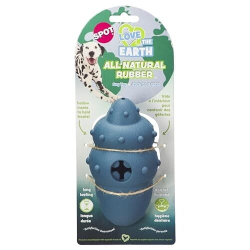 Ethical SPOT Love The Earth Conch Shell Treat Inserting Natural Rubber Dog Toy - 5.5 Inch Default Title