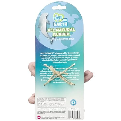 Ethical SPOT Love The Earth Starfish Natural Rubber Dog Toy - 6 Inch