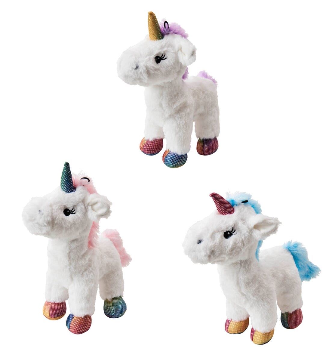 Ethical SPOT Luna-Corn Squeak and Plush Dog Toy - 10 Inch Default Title