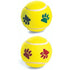 Ethical SPOT Paw Print Mint-Flavored Felt Tennis Ball Fetch Dog Toys - 2 Pack Default Title