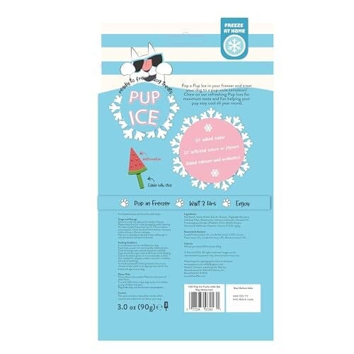Ethical SPOT Pup Ice Ready-to-Freeze Watermelon Fruit Lollies with Chicken Dog Treats - 3 Pack