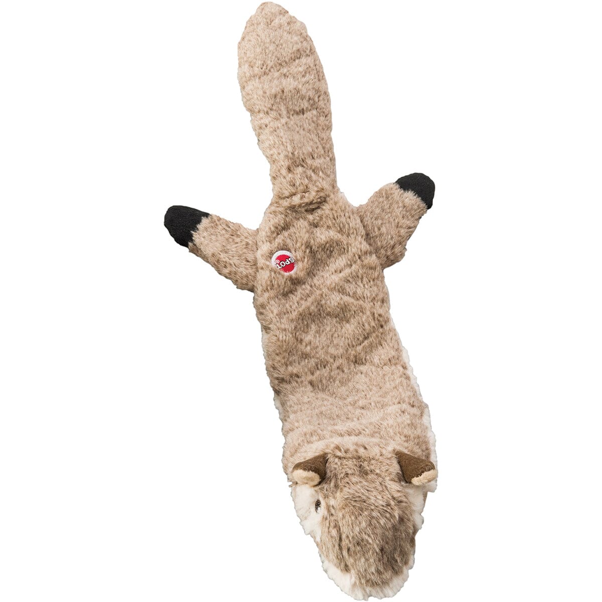 Ethical SPOT Skinneeez Extreme Stuffing-Free Quilted Squirrel Squeak and Soft Dog Toy Large - 23 Inch