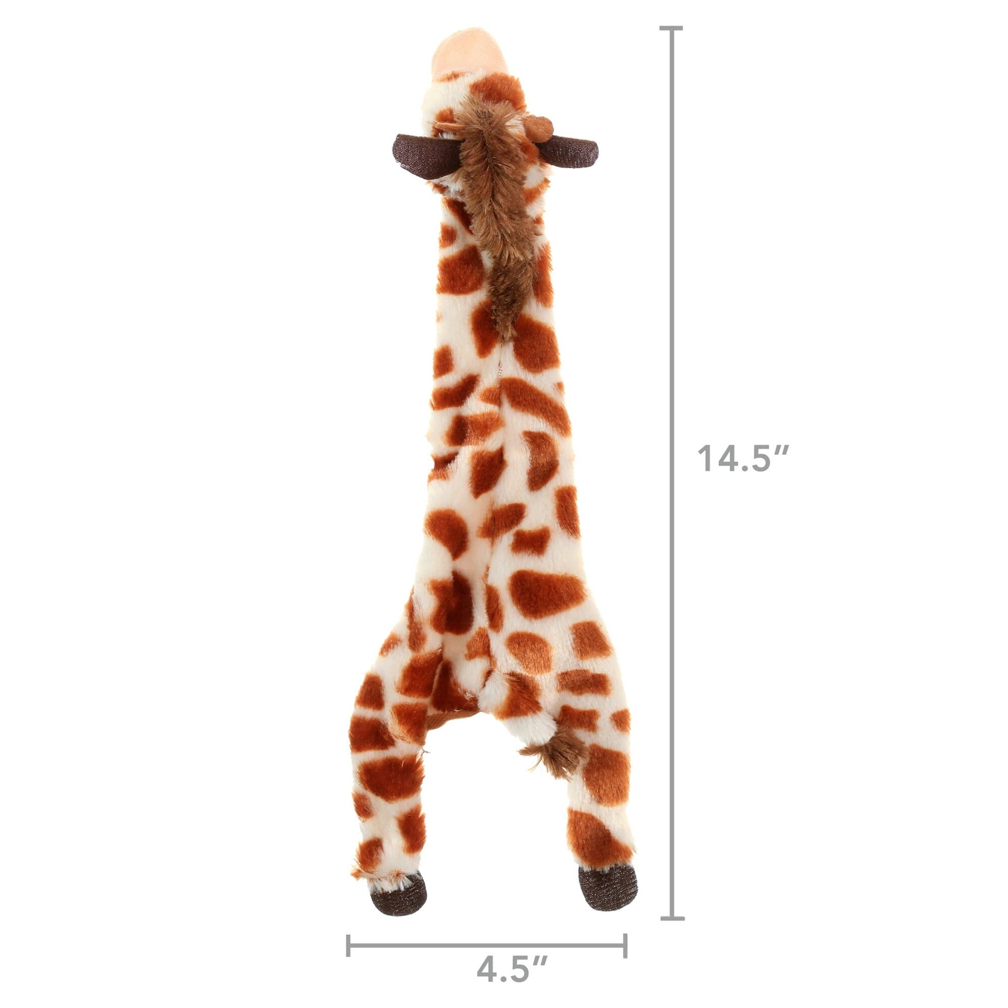Ethical SPOT Skinneeez Stuffing-Free Giraffe Squeak and Soft Dog Toy - 14 Inch