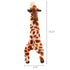 Ethical SPOT Skinneeez Stuffing-Free Giraffe Squeak and Soft Dog Toy - 14 Inch