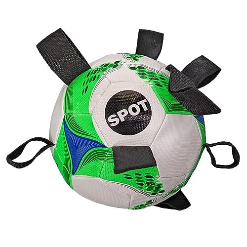 Ethical SPOT Tabbie Soccer with Nylon Straps Fetch and Tug Floating Dog Toy Default Title