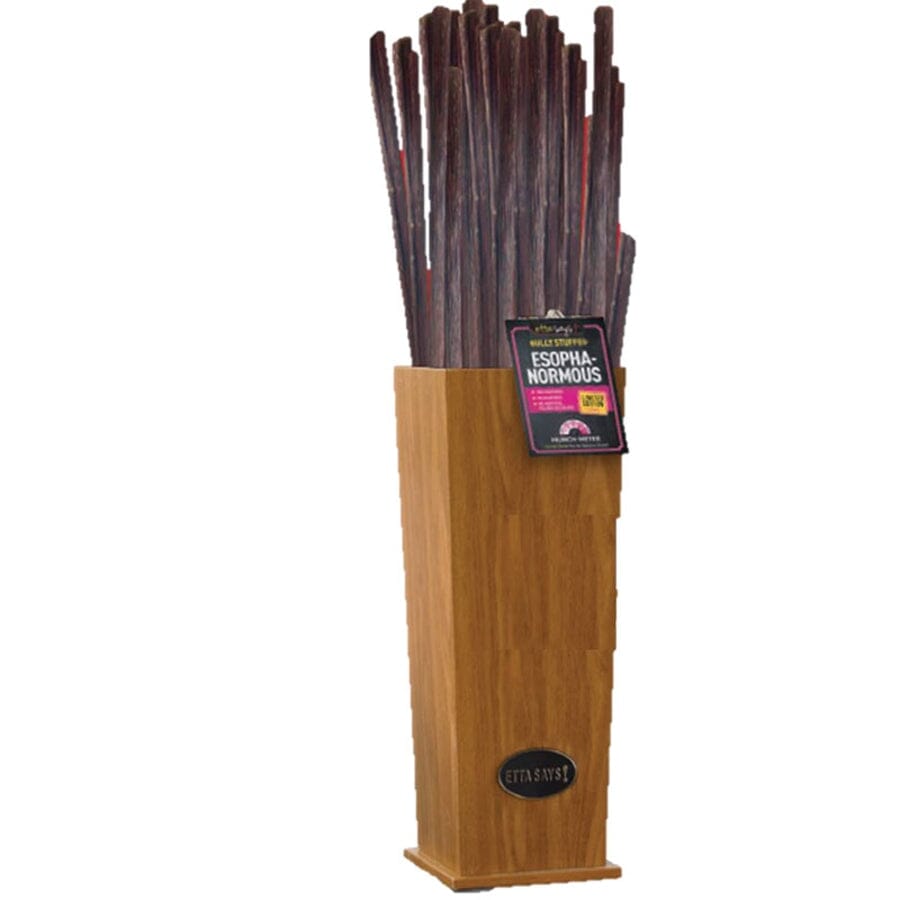 Etta Says Esophanormous Esophagus Stuffed Bully Sticks and Natural Dog Chews - 30 Inches - 10 Count - 1 Pack