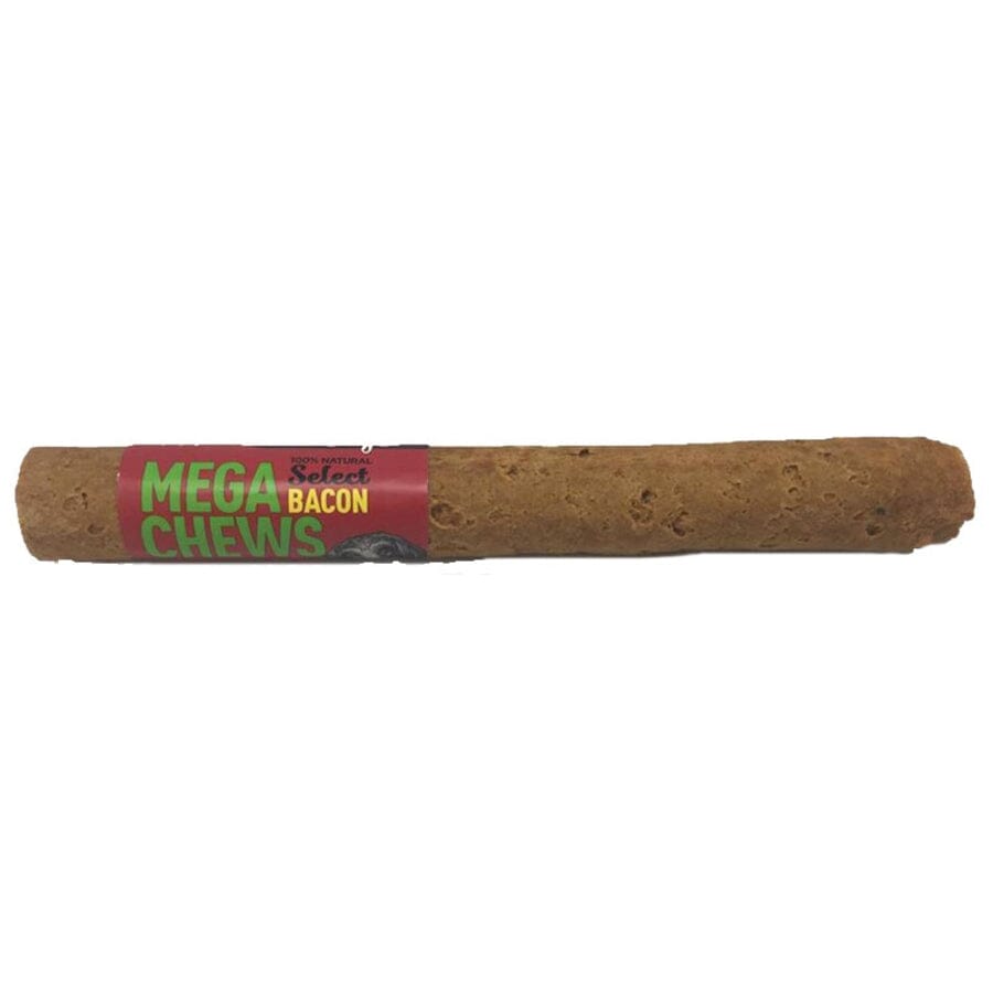 Etta Says Mega Chews Select Bacon Premium Natural Soft Dog Chews - 10 Inch - 18 Count