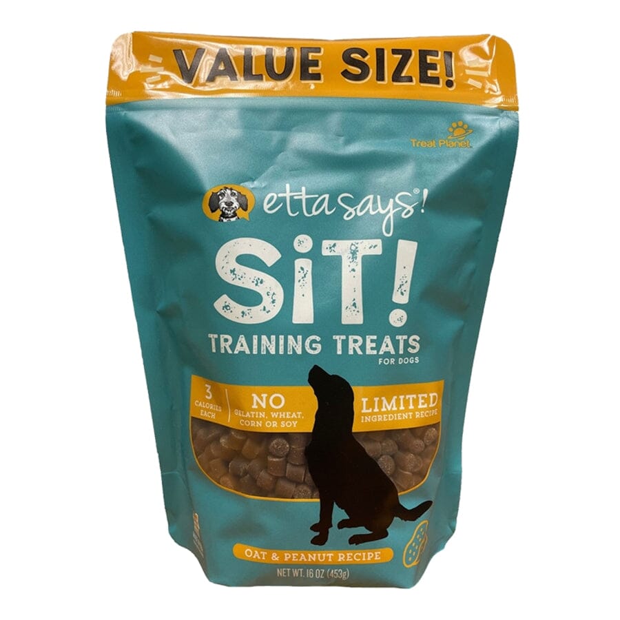 Etta Says Sit! Limited Ingredient Diet Peanut Butter Flavored Training Soft and Chewy Dog Treats - 16 Oz