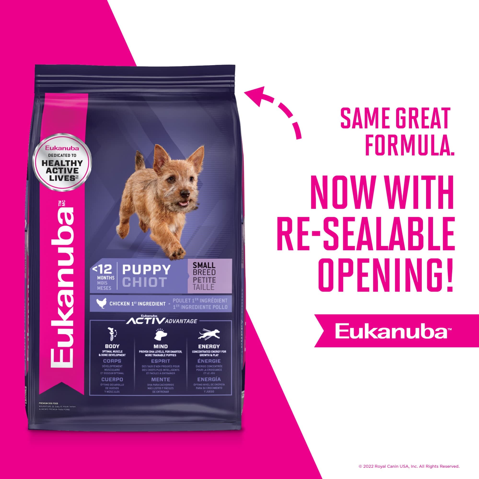 Eukanuba Chicken Early Activ Advantage Small-Breed Puppy Formula Dry Dog Food - 28 Lbs  