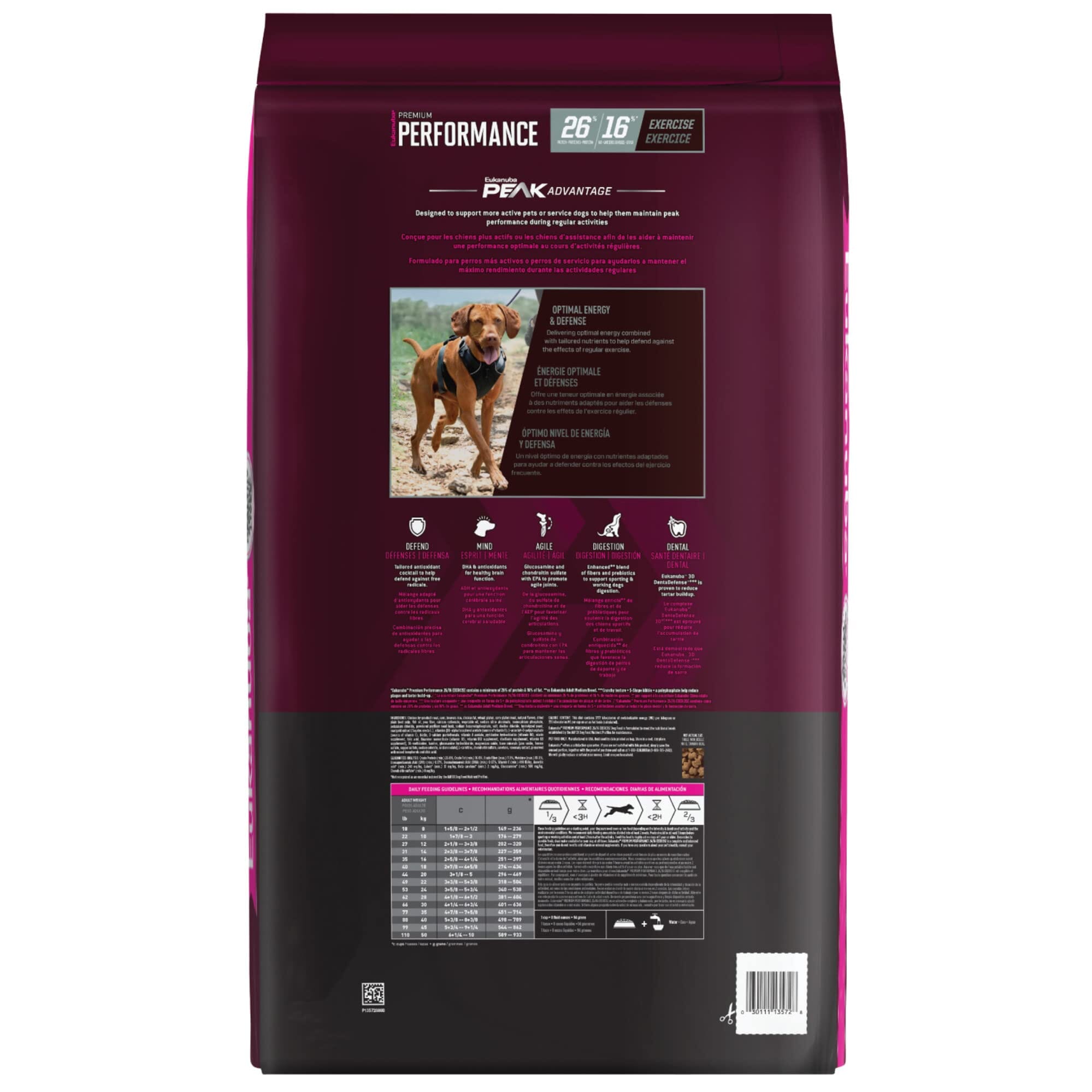 Eukanuba Premium Performance 26/16 Exercise Dry Dog Food - 14 Lbs  