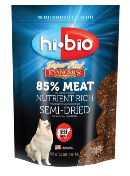 Evanger's Against The Grain Hi-Bio Superfood Beef Air-Dried Cat and Dog Food 3.2 Pounds