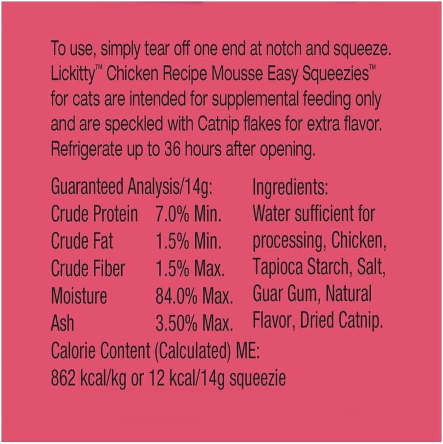 Evanger's Against The Grain LicKitty Mouse Squeezies Chicken with Catnip Lickable Cat Treats - .5 Oz - 4 Pack