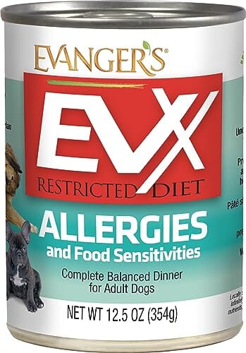 Evanger's EVX Restricted Diet Allergies Adult Canned Dog Food - 12.5 Oz - Case of 12 Default Title