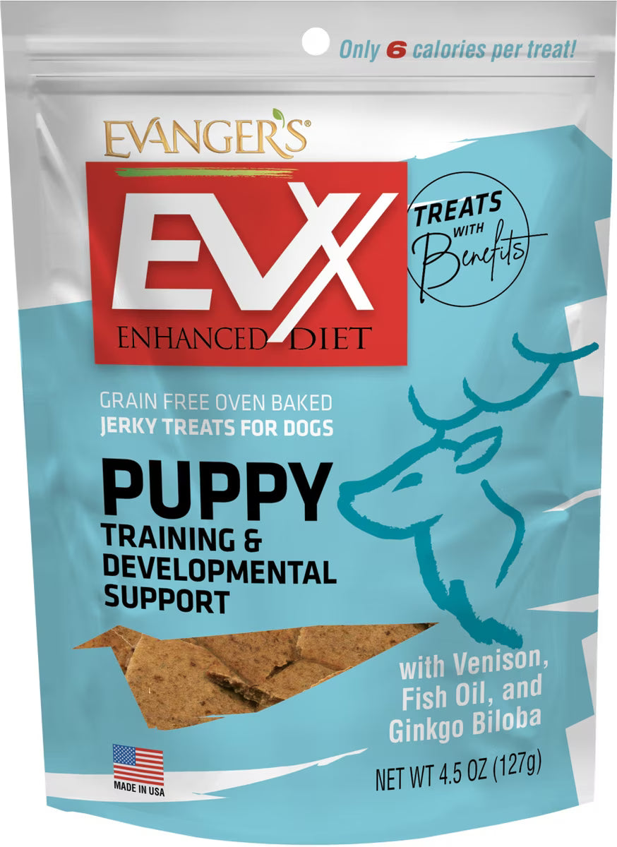 Evanger's Nothing But Natural Venison Jerky Treats for Dogs Jerky Dog Treats - 4.5 Oz