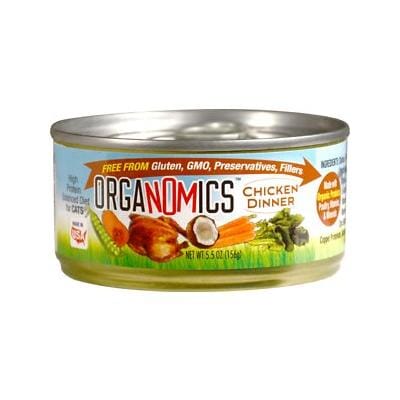 Evanger's Organomics Chicken Dinner Canned Cat Food - 5.5 Oz - Case of 24 Default Title