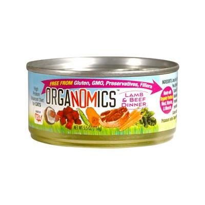 Evanger's Organomics Lamb and Beef Dinner Canned Cat Food - 5.5 Oz - Case of 24 Default Title