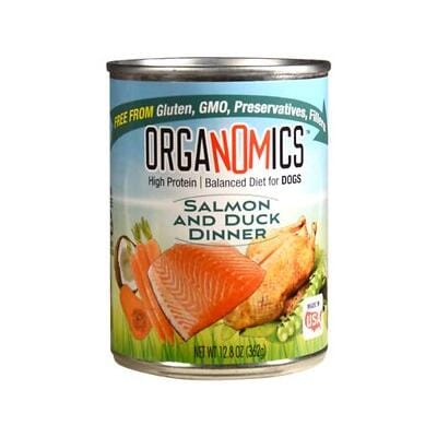 Evanger's Organomics Salmon and Duck Dinner Canned Dog Food - 12.8 Oz - Case of 12 Default Title