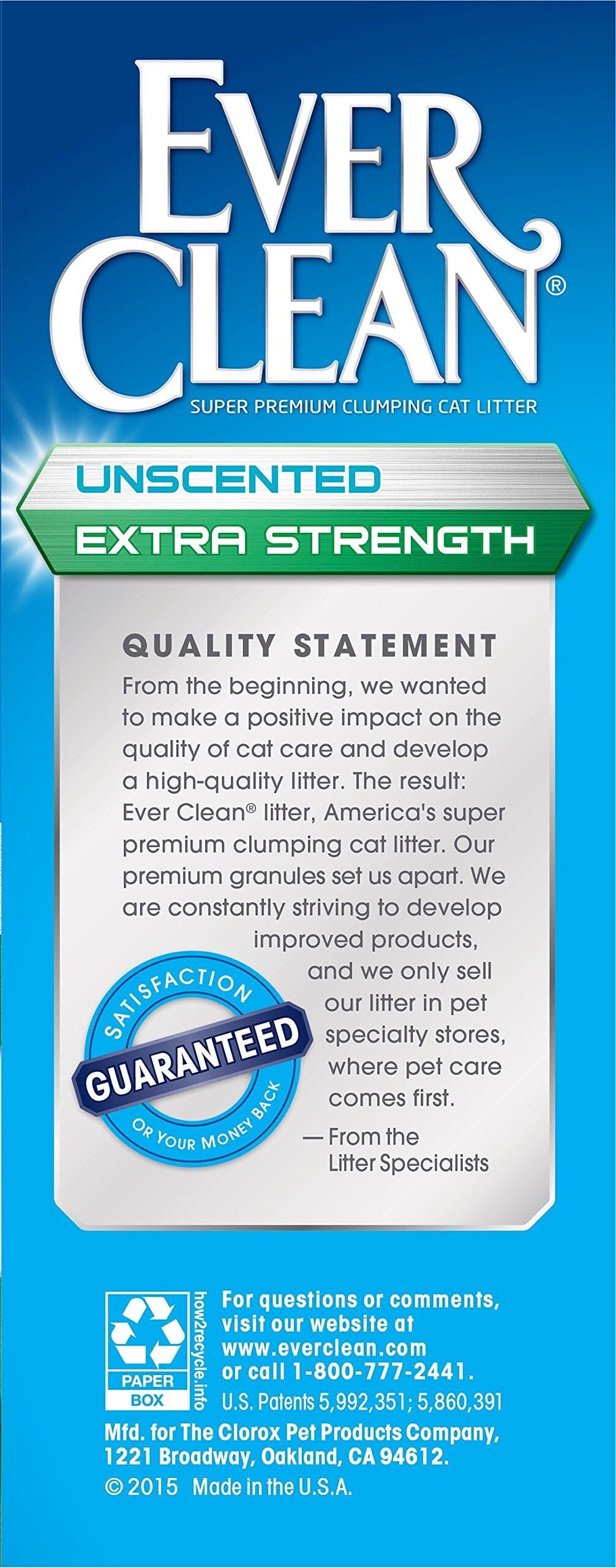 Ever Clean Ever Fresh Unscented Cat Litter - 25 Lbs  