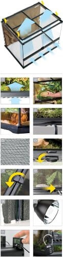 Exo Terra All-Glass Dual-Door Wide Terrarium