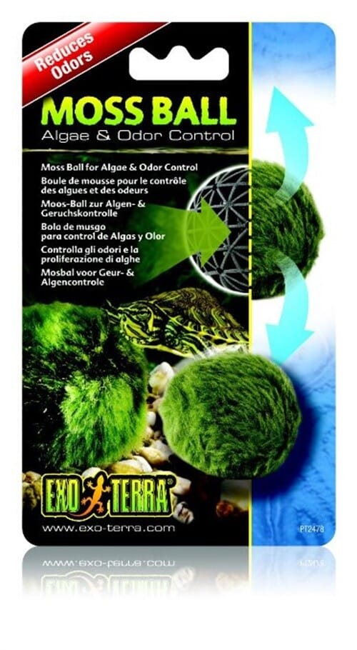 Exo Terra Aquatic Moss Ball for Clarity and Odor Control for Terrariums and Turtles Default Title
